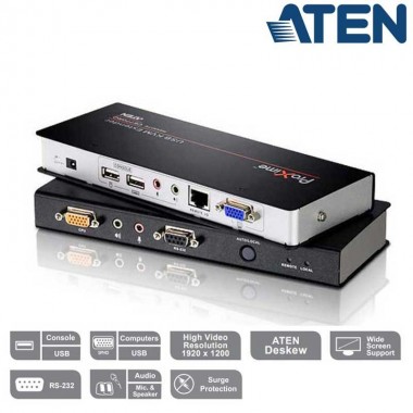 Aten CE770 - Extensor KVM VGA Audio y RS232 (300m)