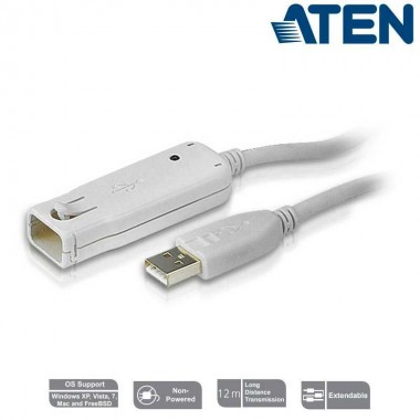 Aten UE2120 - Cable Amplificador USB 2.0 (12m) | Marlex Conexion