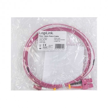 Logilink FP4LS01 - 1m Cable Fibra Óptica OM4 LC-SC 50/125 MultiModo Duplex