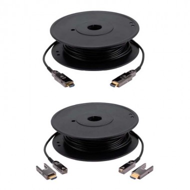 Aten VE7832A - 20m Cable óptico activo HDMI 2.0 4K real con conector desmontable