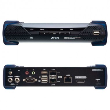 Aten KX9970R - Receptor KVM USB-DisplayPort 5K con transferencia isócrona USB sobre LAN