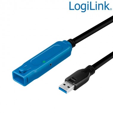 Logilink UA0401 - 30m Cable Amplificador USB 3.2 (Gen1) 5 Gbps, USB A - USB A