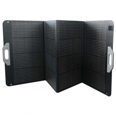 Logilink PVP0400 - Panel solar plegable,autónomo, 372,4 x 70 x 0,4cm, 400 W, IP67, negro