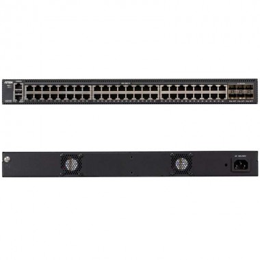 Aten ES0154P - Switch Gigabit Gestionable Layer 2, POE (48 Puertos Gigabit y 6 SFP, 25G )