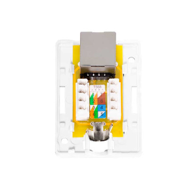 Logilink NP0096 - Caja de superficie 1 Conector RJ45 Cat. 6A apantallado