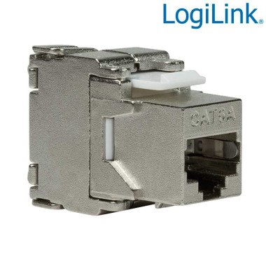 Logilink NK4001 - Conector Hembra RJ45 STP Cat.6A Keystone 180º | Marlex Conexion