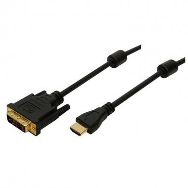 Logilink CH0004 - 2m Cable HDMI A - DVI-D 18+1 Negro | Marlex Conexion