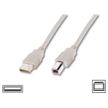 Logilink CU0007 - Cable USB 2.0 A-B Gris de 2m | Marlex Conexion