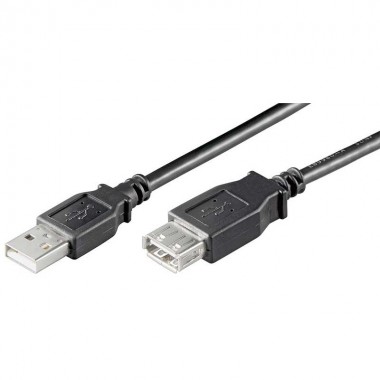 Logilink CU0012B  - 5m Cable USB 2.0 A-A Macho-Hembra Negro | Marlex Conexion   