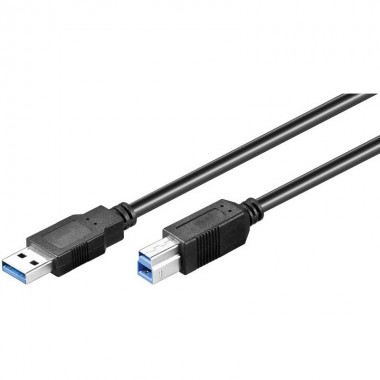 Logilink  CU0024 - 2m Cable USB 3.0 A - B Negro | Marlex Conexion