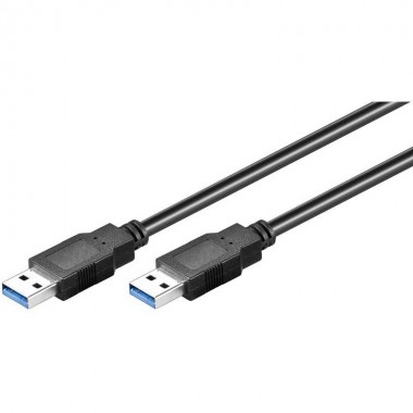 Logilink CU0038 - 1m Cable USB 3.0 A - A Macho - Macho Negro | Marlex Conexion