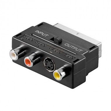 Adaptador de Euroconector a 3 RCA + S-VHS (I/O) | Marlex Conexion  
