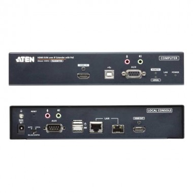 Aten KE8952T - Transmisor KVM USB-HDMI 4K con Audio y RS232 sobre LAN con POE