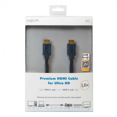 1,8m Cable HDMI 2.0 Premium...