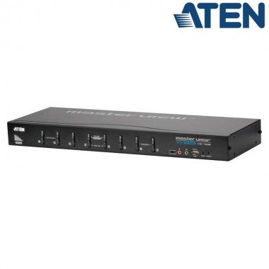 Aten CS1768 - KVM de 8 Puertos USB DVI con Audio y Hub USB 2.0