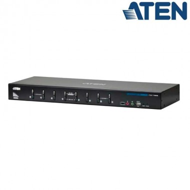 Aten CS1788 - KVM de 8 Puertos USB DVI Dual Link con Audio y Hub USB 2.0
