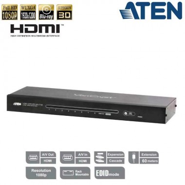 Aten VS1808T - Splitter HDMI 8 puertos sobre Cat5e/6