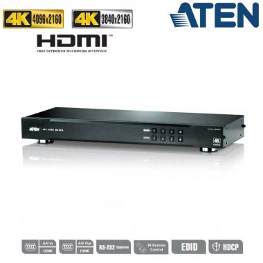 Aten VM0404HA - Conmutador Matricial HDMI 4x4, 4K