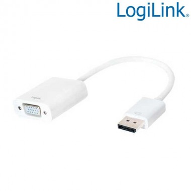 Logilink CV0059B - Cable Conversor DisplayPort 1.2 Macho - VGA Hembra | Marlex Conexion