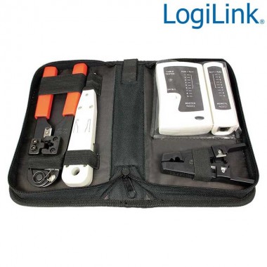Logilink WZ0012 - Kit Herramientas + Tester para instalacion redes | Marlex Conexion
