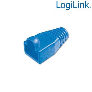 Logilink MP0008 - Funda Conector RJ45 Macho Azul (Bolsa 100 pcs) 