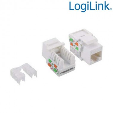 Logilink NK4006 - Conector Hembra RJ45 UTP Cat.5e Keystone 90º | Marlex Conexion